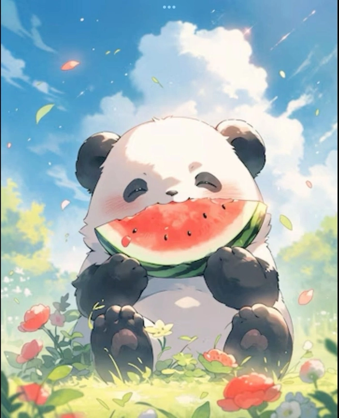 Clean panda PFP for Instagram with eye-catching colors and clear focal point