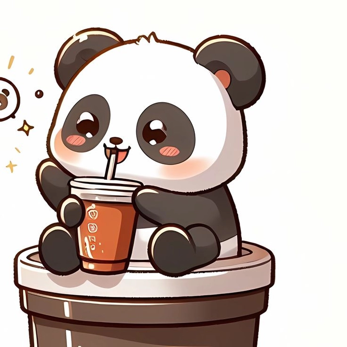 Panda profile picture for Instagram optimized for mobile display circles