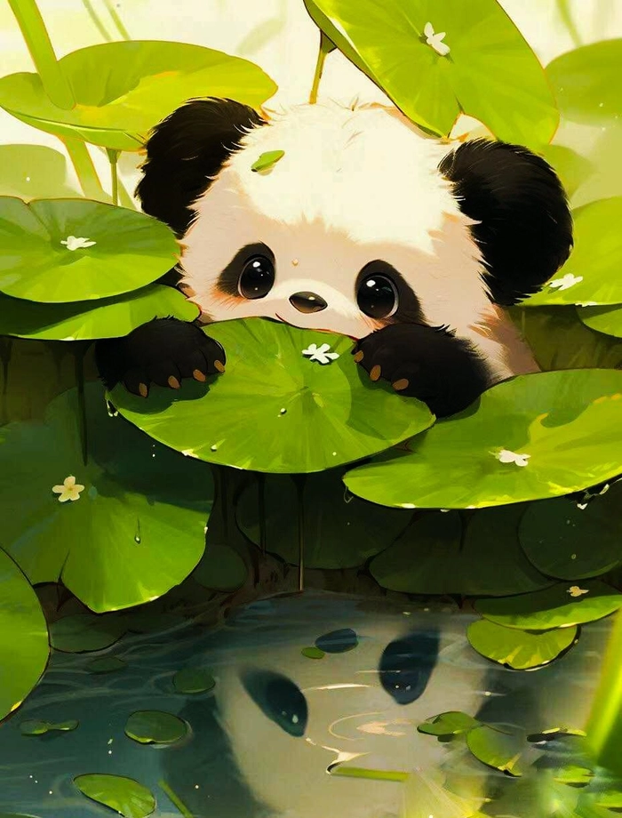 Vibrant panda Instagram PFP with balanced lighting and appealing composition