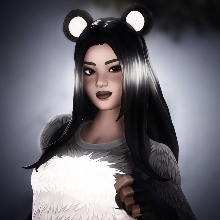 Panda team leader PFP with bold gaming energy and confident character pose