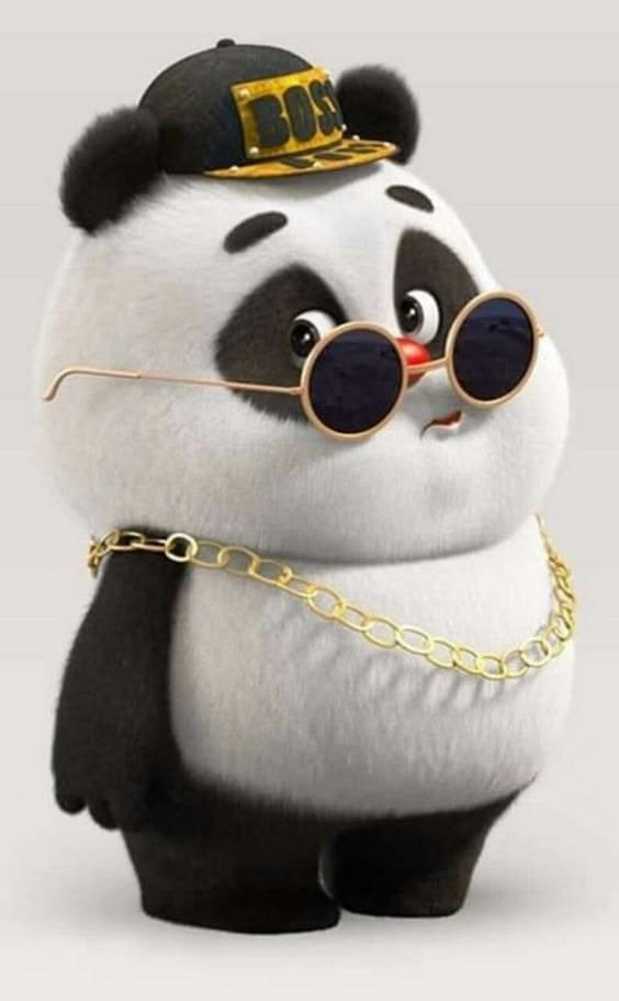 Panda with glasses PFP with intellectual-playful vibe and clear framing