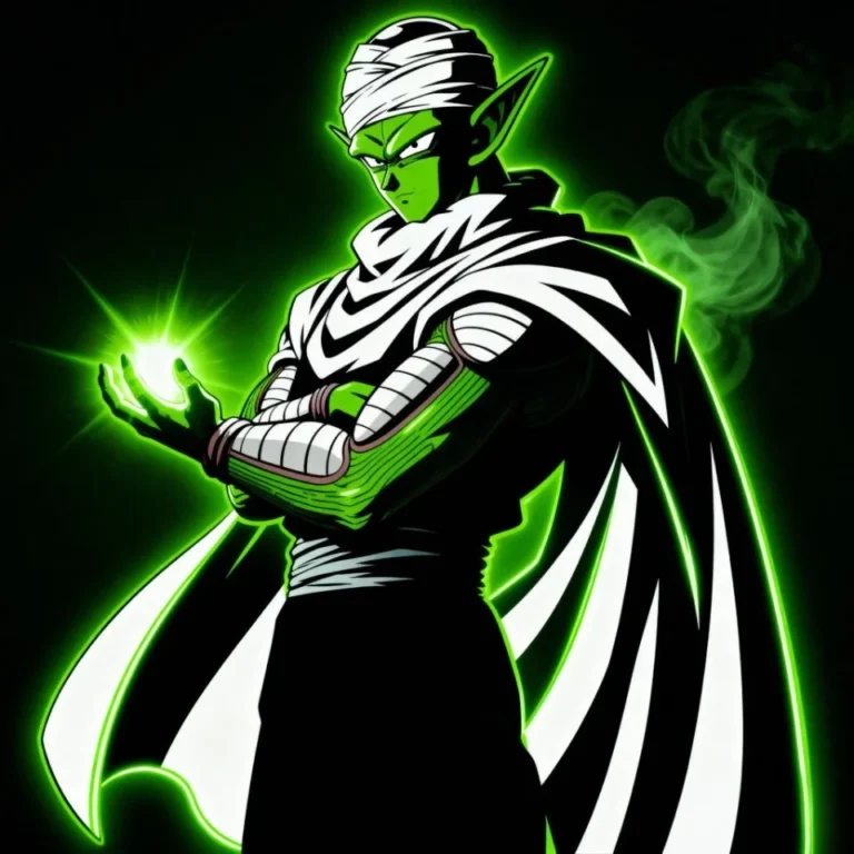 Piccolo aesthetic PFP with muted color palette and soft dreamy tone