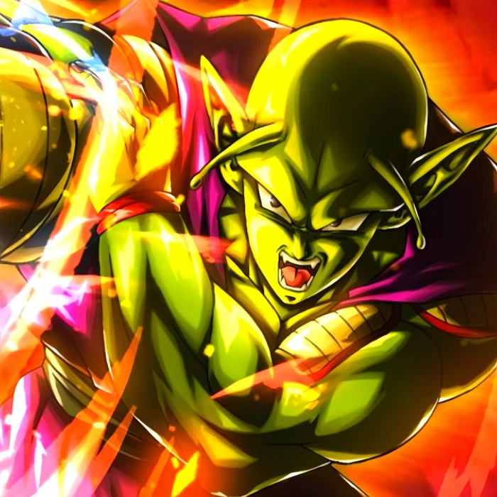 Piccolo aura farming PFP with soft glow and controlled energy field