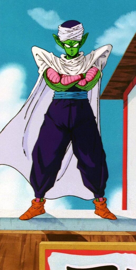 Young Piccolo Jr profile picture with sharp expression and classic animation style