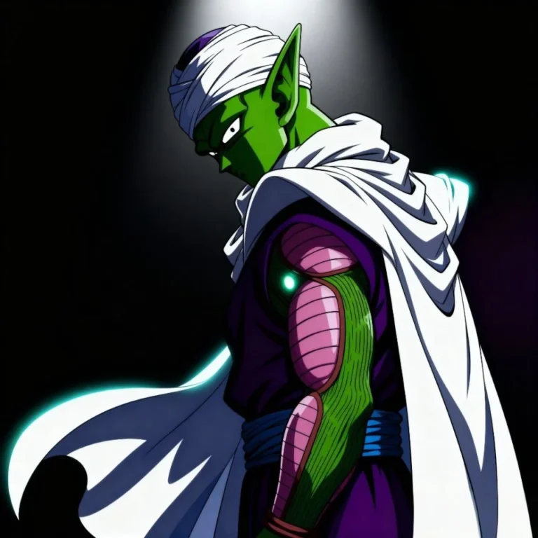 Colored Piccolo manga panel PFP with vibrant tones and original composition