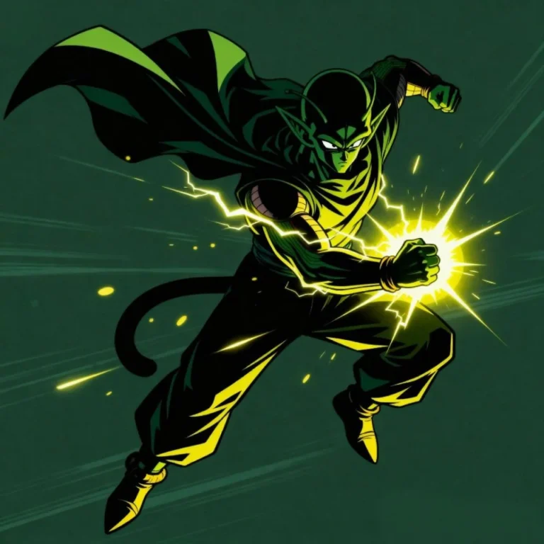 Piccolo anime profile picture with expressive face and clean background