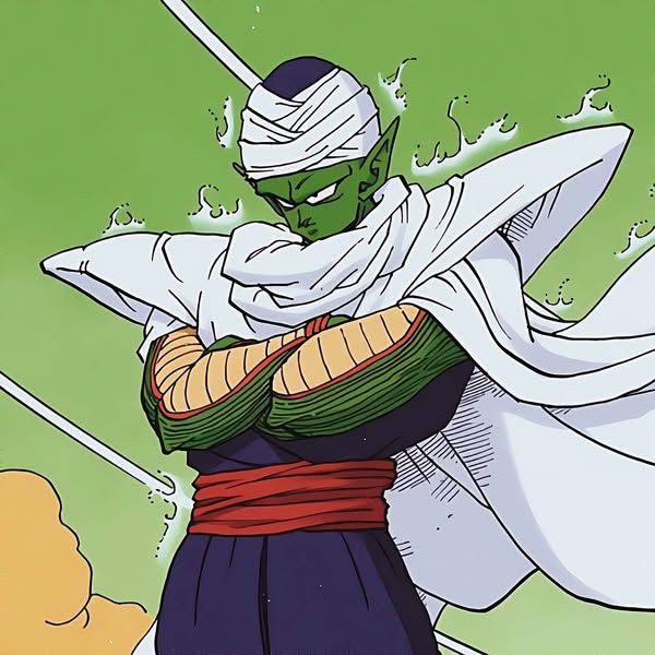 Piccolo PFP aura farming edit with dynamic energy and background blur