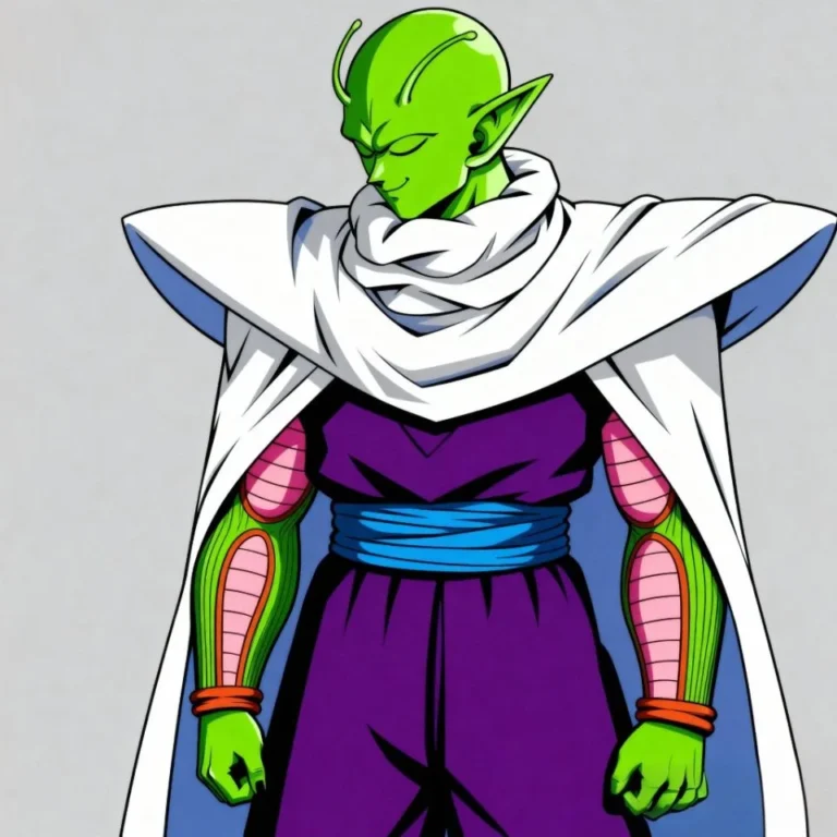 Black and white Piccolo manga avatar with detailed shadowing