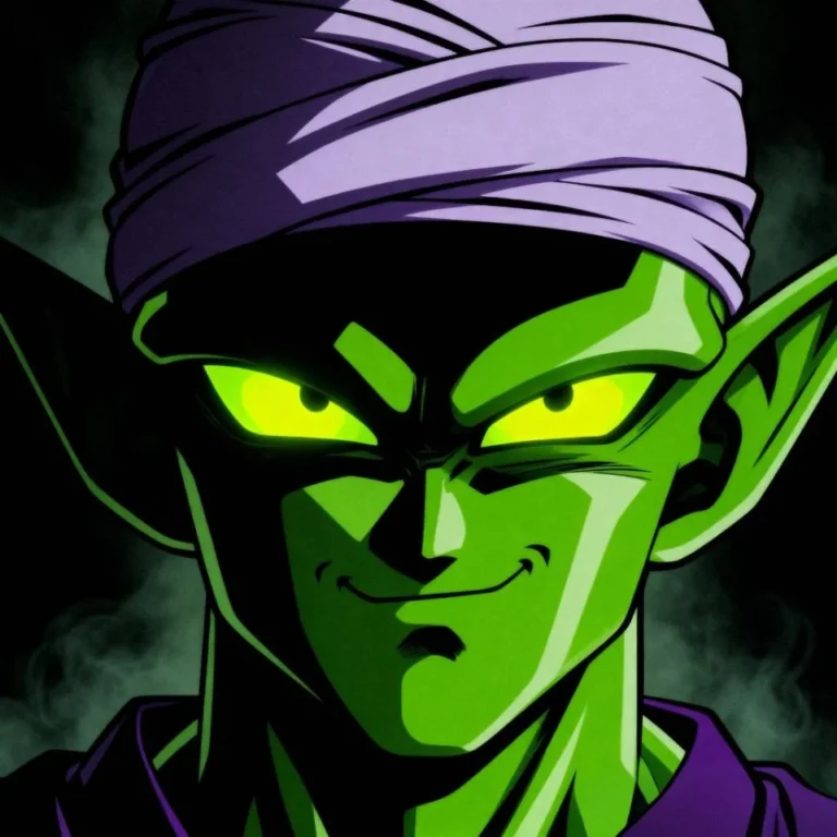 Aesthetic Piccolo profile picture styled for Pinterest with clean composition
