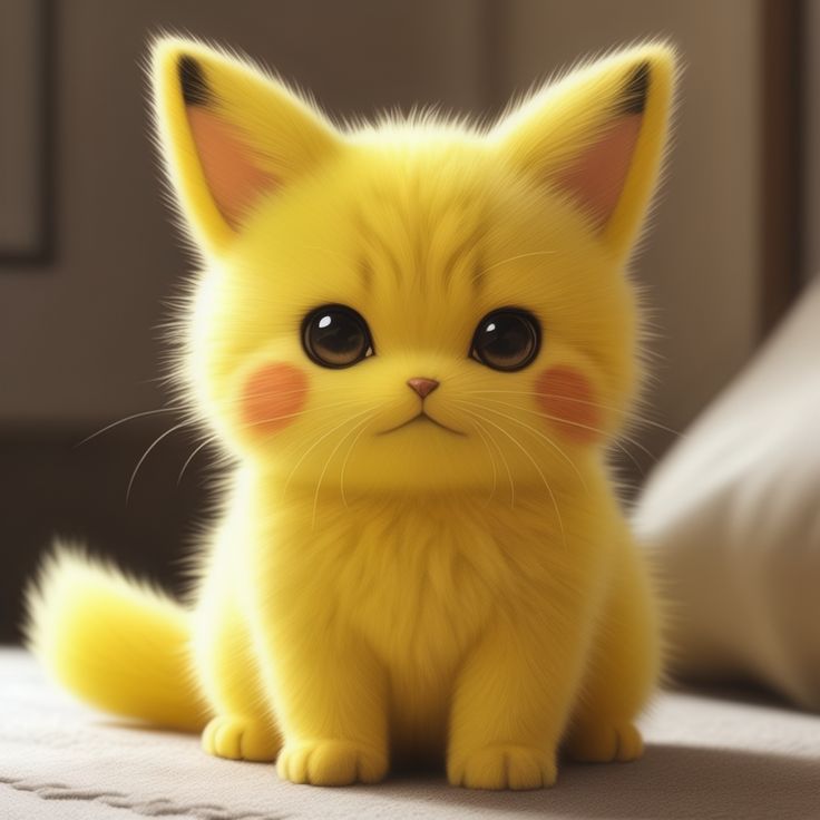 Pikachu cat mashup PFP with quirky design combining two beloved characters