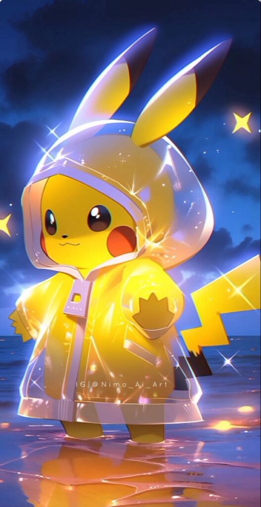 High contrast Pikachu PFP built for Discord dark mode visibility