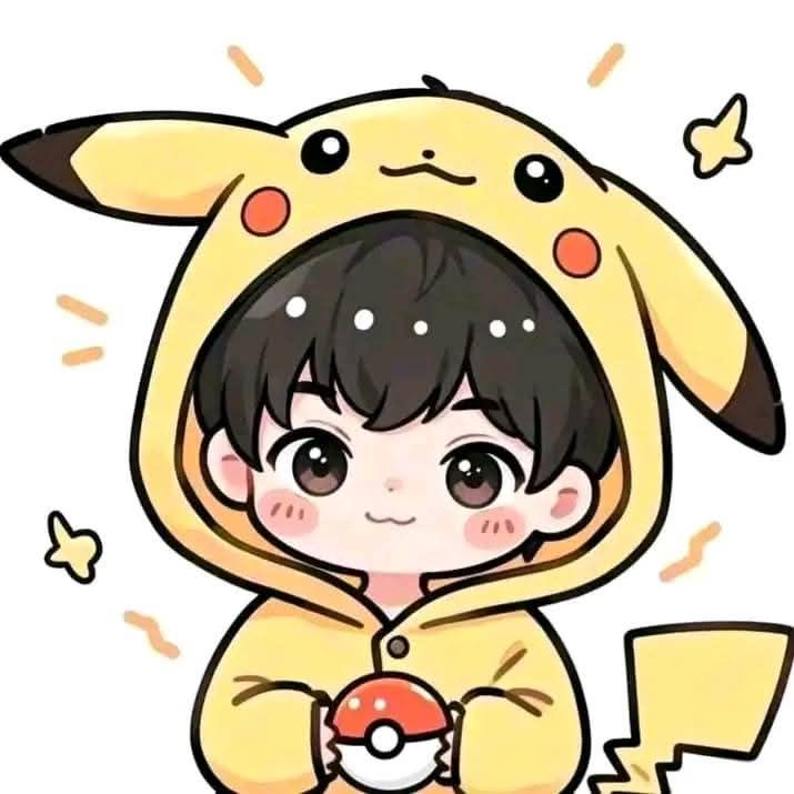 Pikachu PFP boy style with bold dark background and sharp contrast