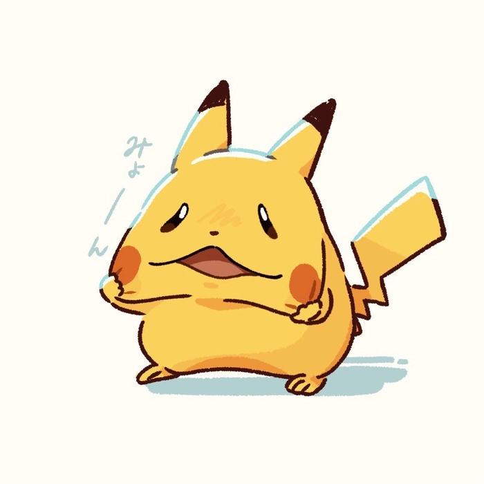 Cool Pikachu PFP with neon highlights and dark edgy background