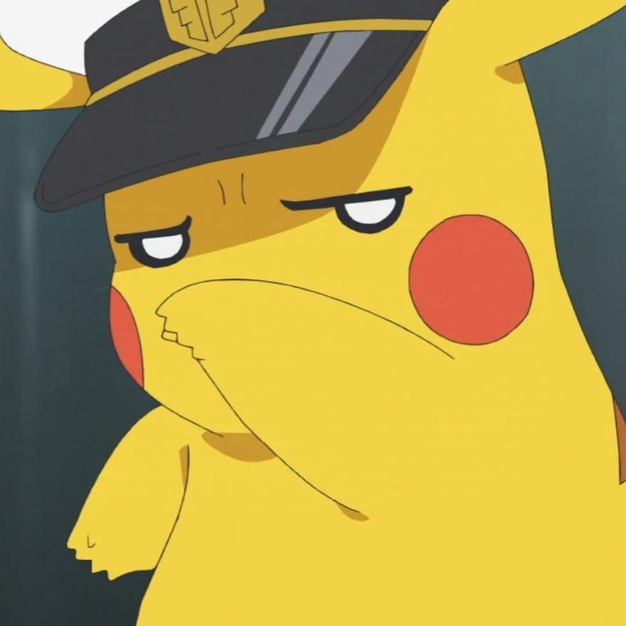 Cute Pikachu profile picture with emotional warmth and bright highlights