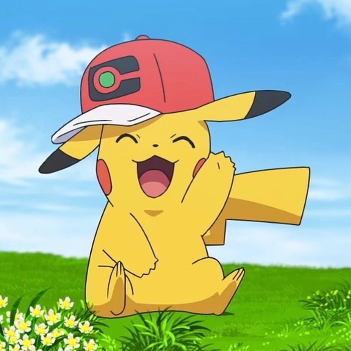 Discord Pikachu profile picture with strong outline and bold contrast