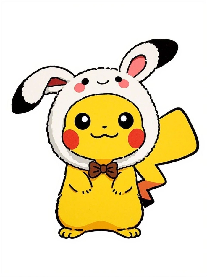 Viral Pikachu meme profile picture with surprised or exaggerated expression