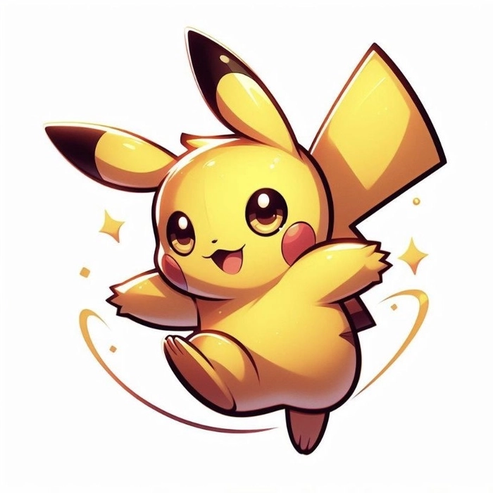 Cute Pikachu photo perfect for messaging apps and casual platforms