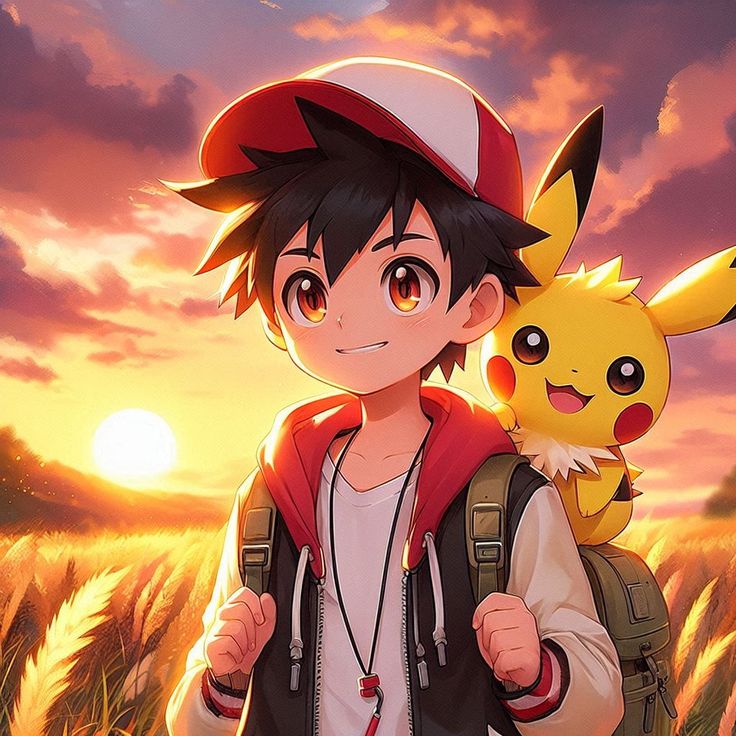 Pikachu profile pic boy with strong contrast and cinematic filter
