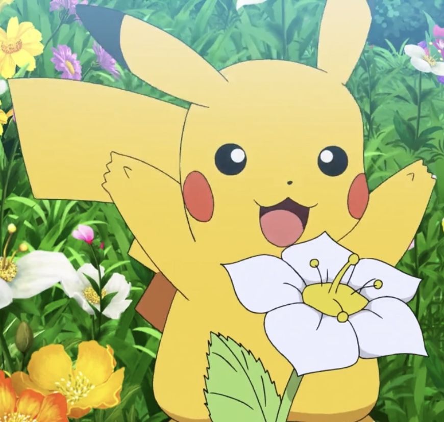 Pikachu wallpaper cropped for PFP use with strong central focus and bold background