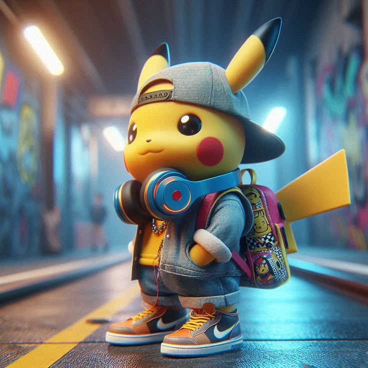 Pokemon Pikachu PFP with original franchise design and bright classic colors