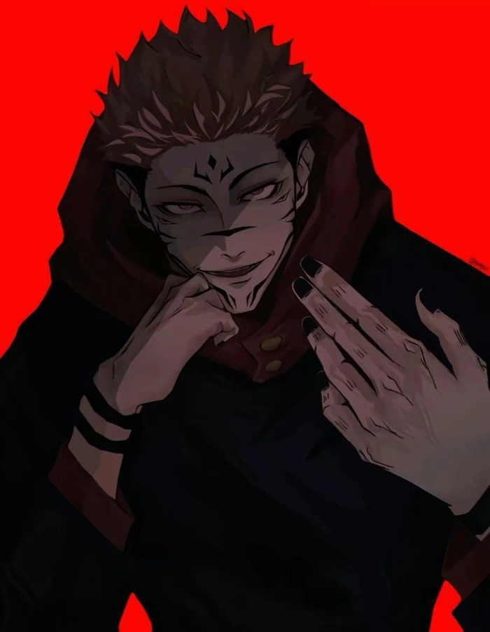Popular Sukuna JJK aesthetic PFP with dark cinematic edit
