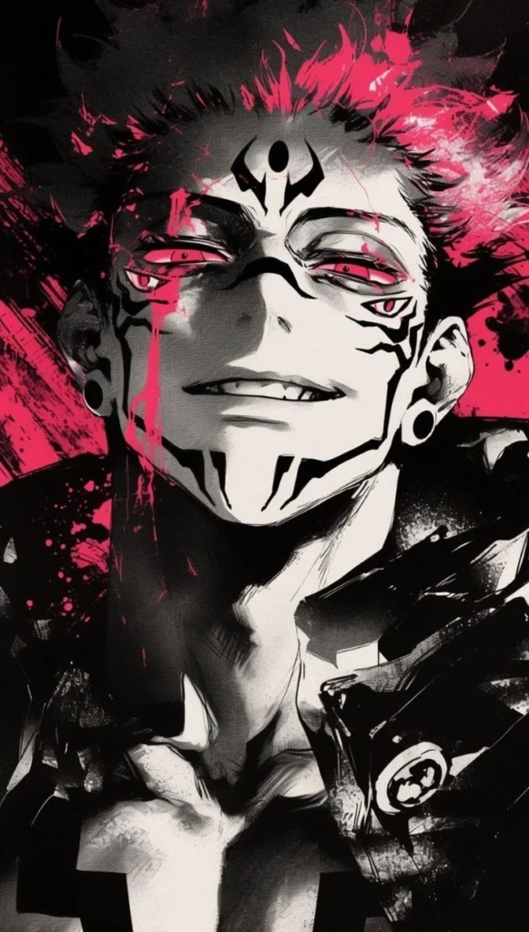 Varied Jujutsu Kaisen Sukuna aesthetic PFP collection