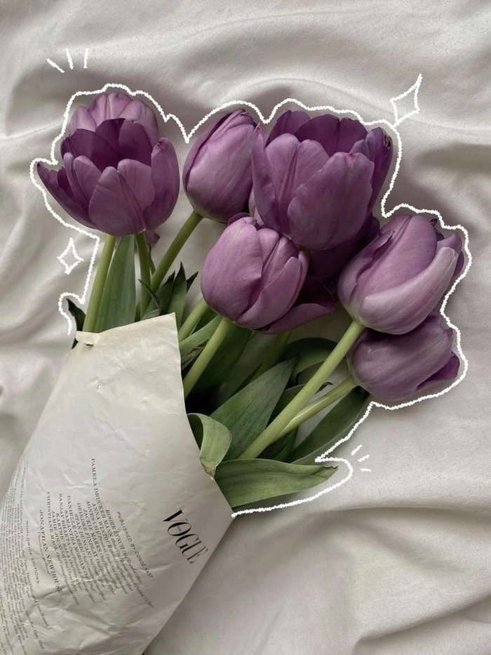 Purple flower PFP aesthetic with violet blooms and dreamy artistic lighting