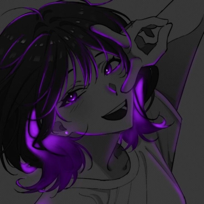 purple pfp aesthetic girl ethereal lavender