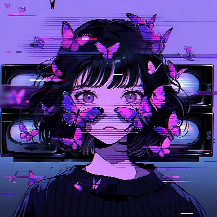 purple pfp aesthetic pinterest collage moodboard