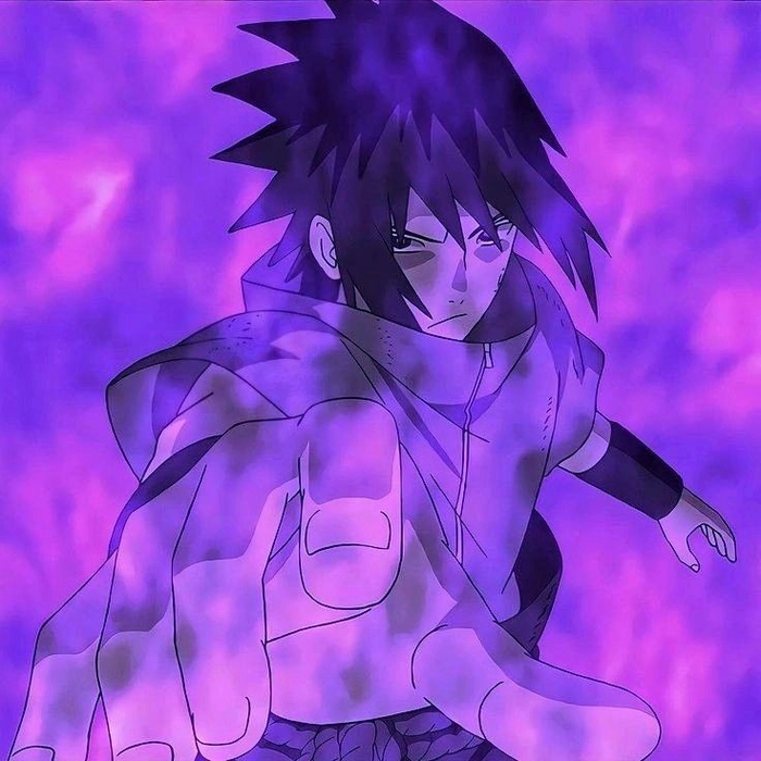 purple pfp boy color graded portrait violet shadow
