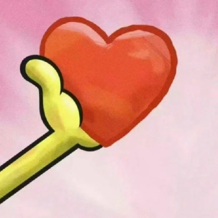 Red heart PFP aesthetic with bold classic color and strong romantic symbolism