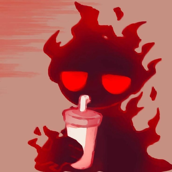 Red aesthetic background PFP with layered gradient and soft light effect