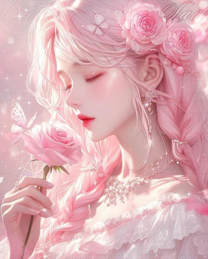 Aesthetic Blackpink Rose profile picture with soft gradient and floral motif