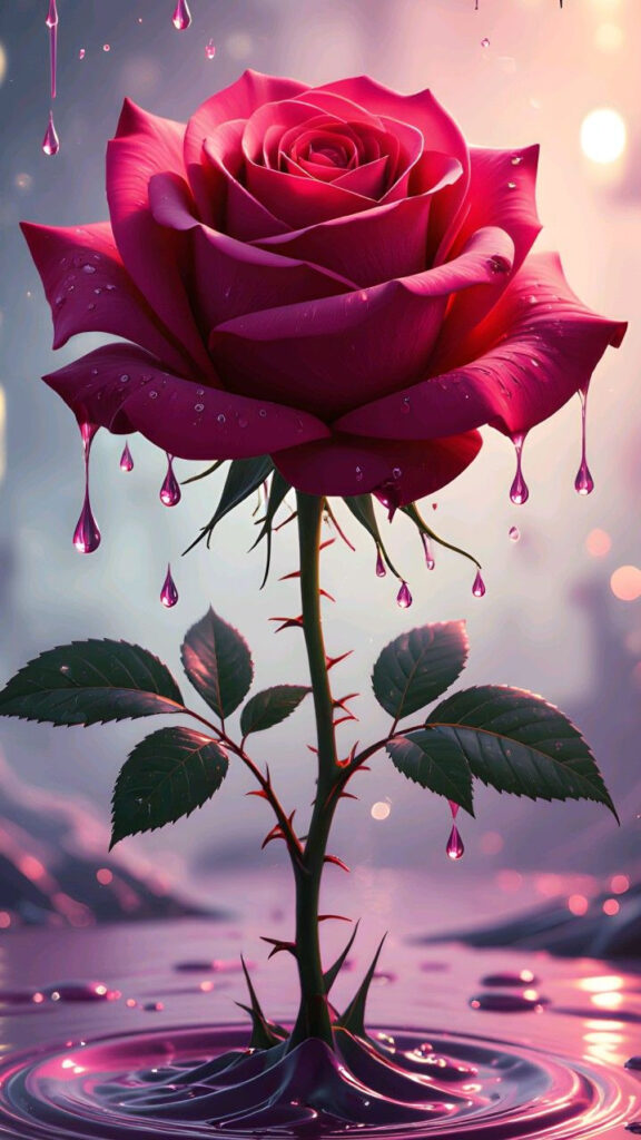 Rose flower PFP with classic macro photography and natural petal detail