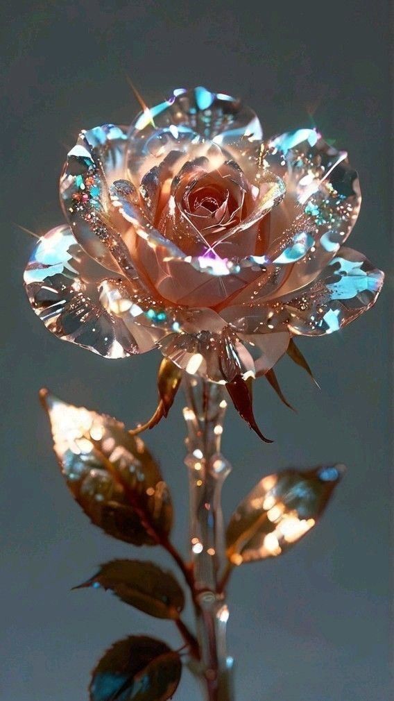Rose gold profile picture with smooth gradient and warm reflective surface