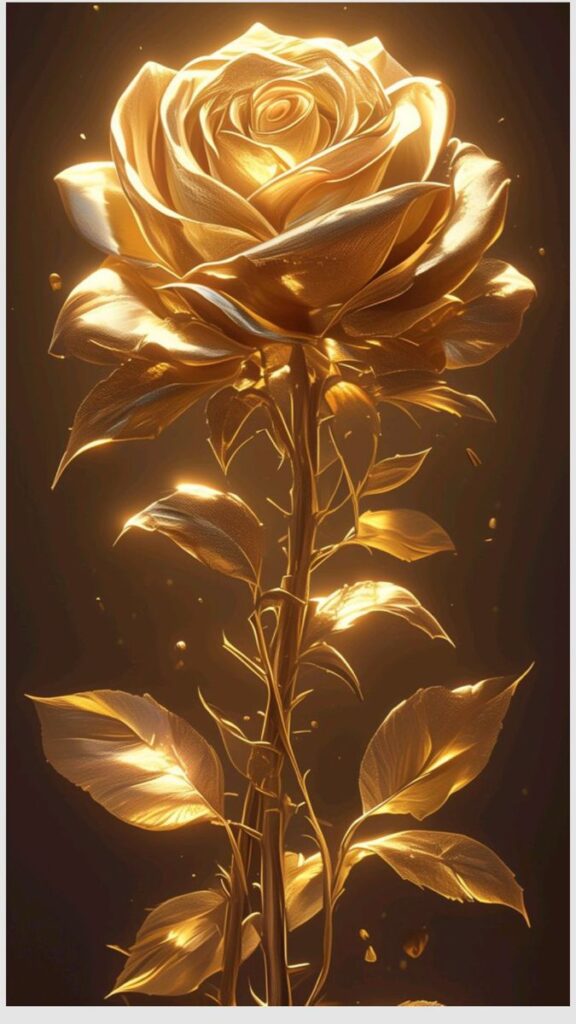 Aesthetic rose gold avatar with minimal design and soft metallic tones