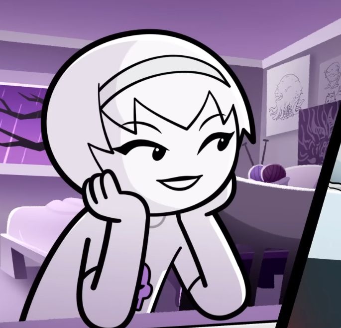 Rose Lalonde fan art profile picture with signature hairstyle and glowing detail