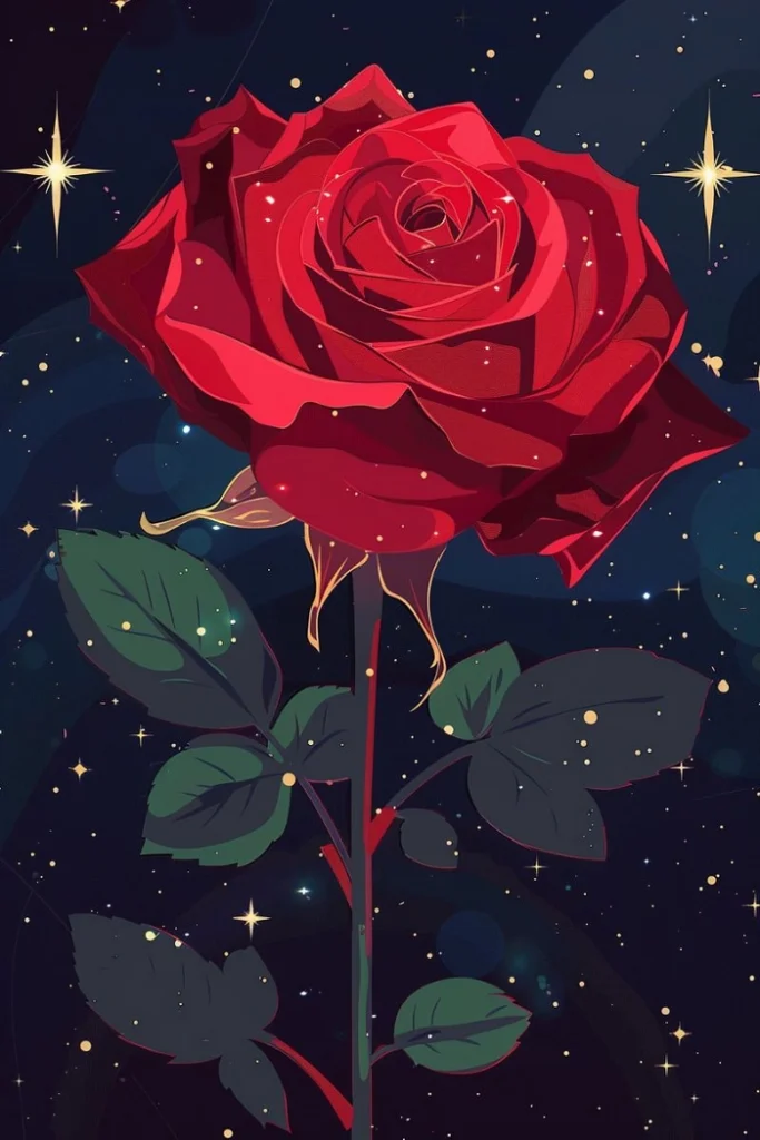 Rose Discord PFP with high contrast design for small avatar display