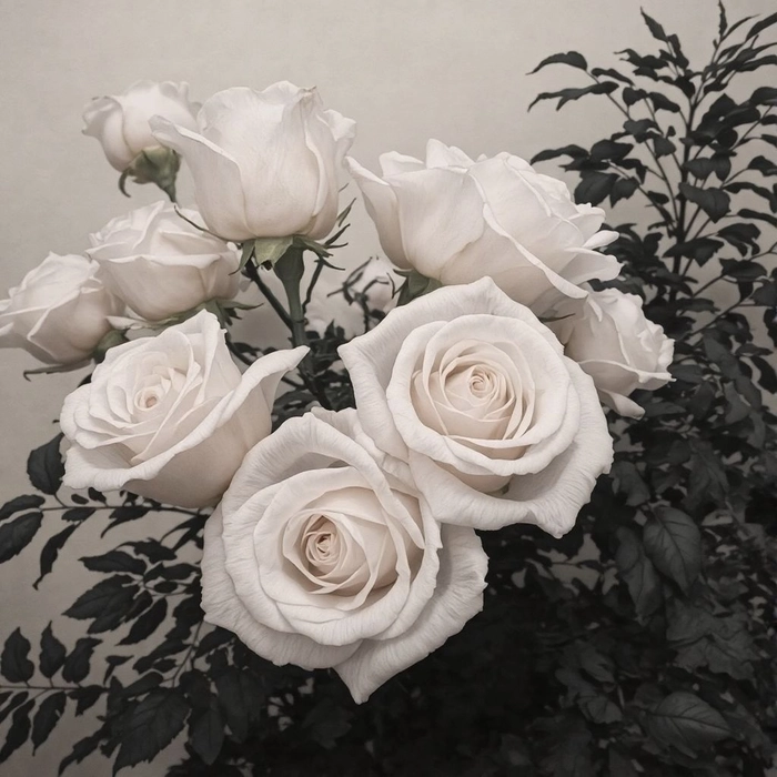 Rosé Blackpink Pinterest profile image with floral bokeh and pink gradient