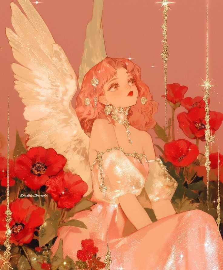 Spiritual rose quartz profile picture with healing crystal aesthetic and dreamy tones