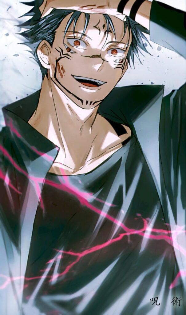 Powerful Ryomen Sukuna in Megumi body full format PFP