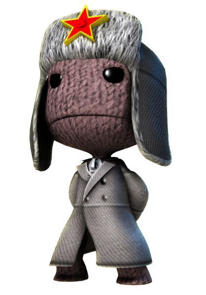 Sackboy soccer PFP with jersey and football elements in dynamic pose
