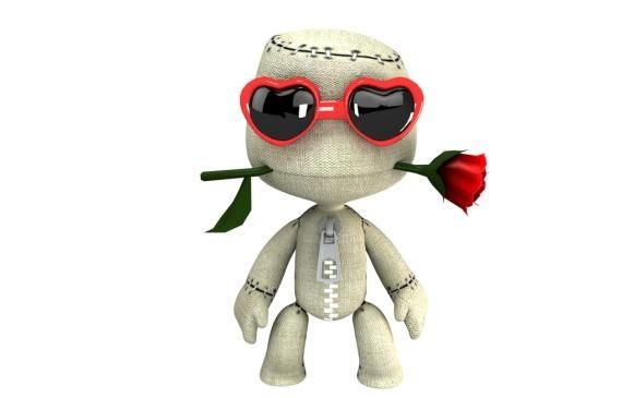 Sackboy PFP on clean white background showing full character detail