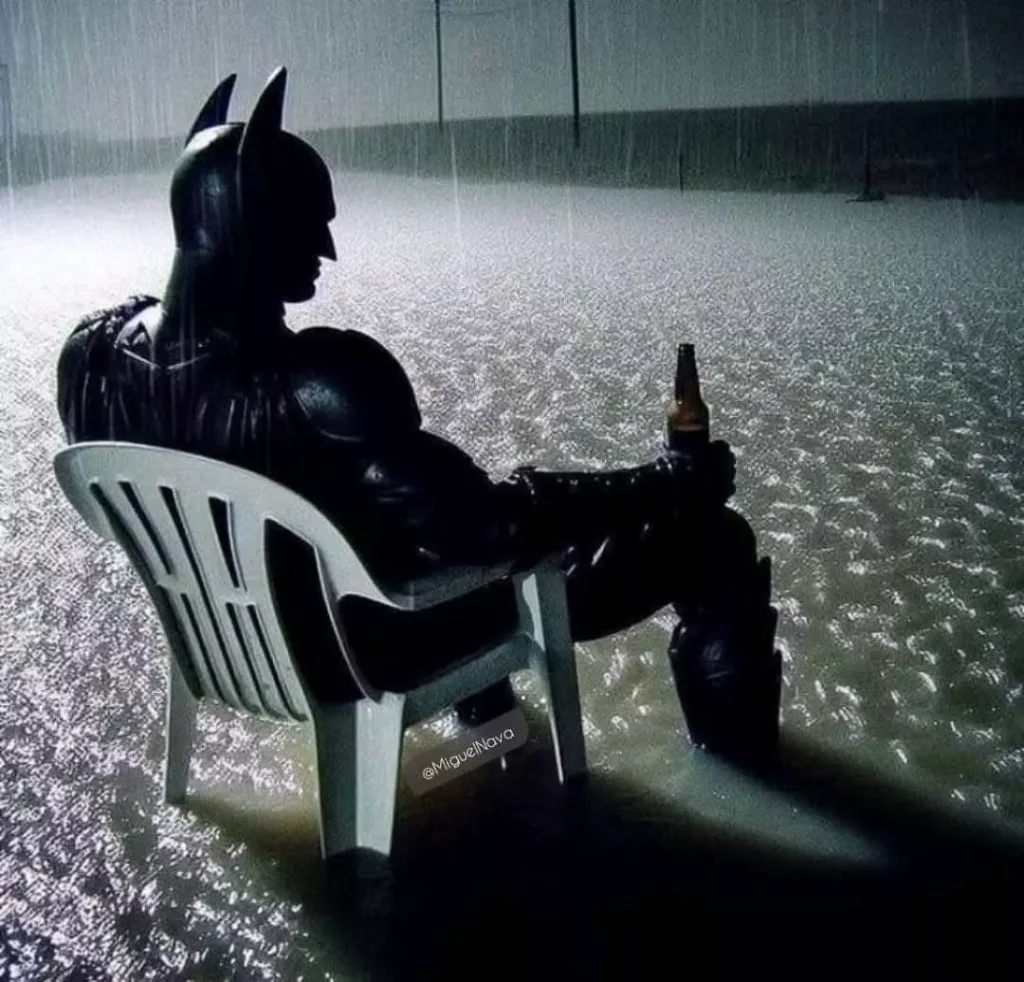 Sad Batman PFP rainy night melancholic dark aesthetic