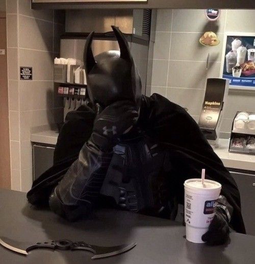 Sad Batman profile picture lonely Gotham grayscale