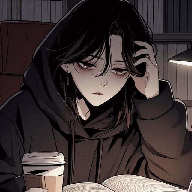 Feminine sad PFP with soft lighting, negative space solitude, and gentle melancholy