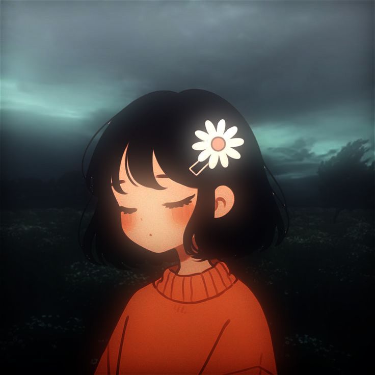 Sad aesthetic PFP Pinterest curated with thematic color harmony and faded tones