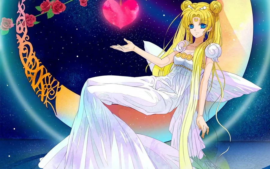 Sailor Moon PFP bright magical aesthetic