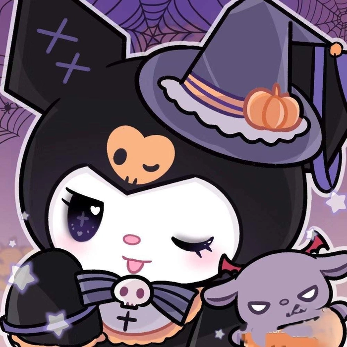 Sanrio PFP in muted aesthetic palette with atmospheric lighting and grain texture