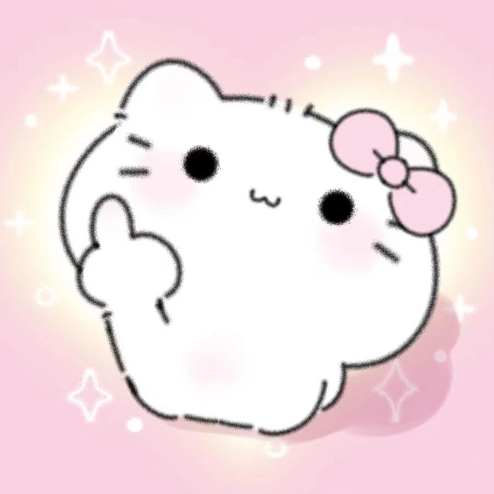 Sanrio aesthetic PFP with dusty pink tones and film-like softness